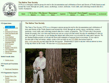 Tablet Screenshot of nativetreesociety.org